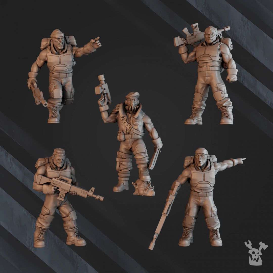 Green Hell Division Infantry Squad - The Printable Dragon