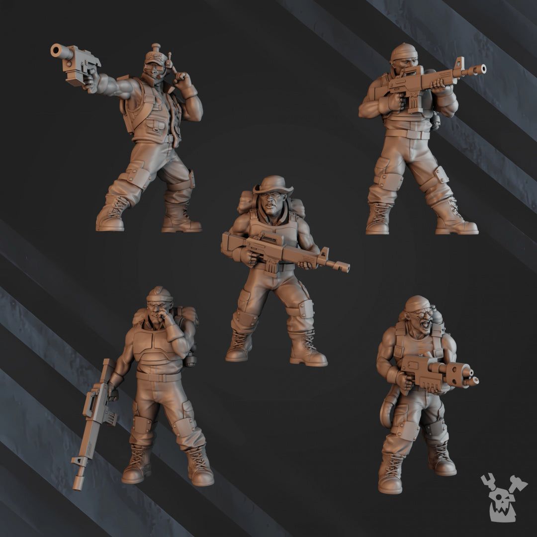 Green Hell Division Infantry Squad - The Printable Dragon