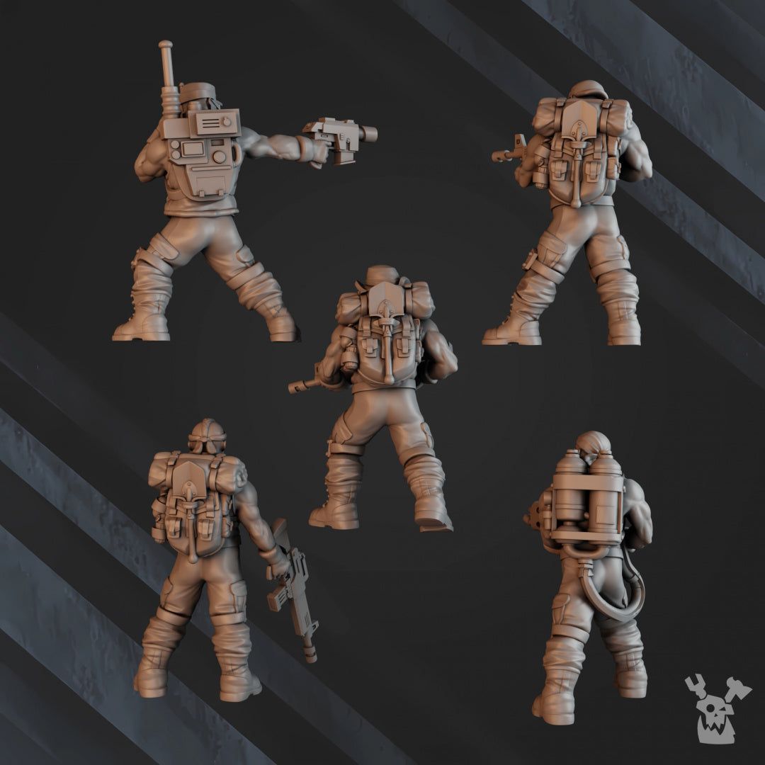 Green Hell Division Infantry Squad - The Printable Dragon