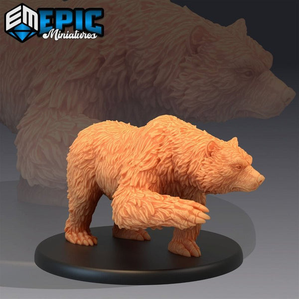 Grizzly Bear 3D-printed model