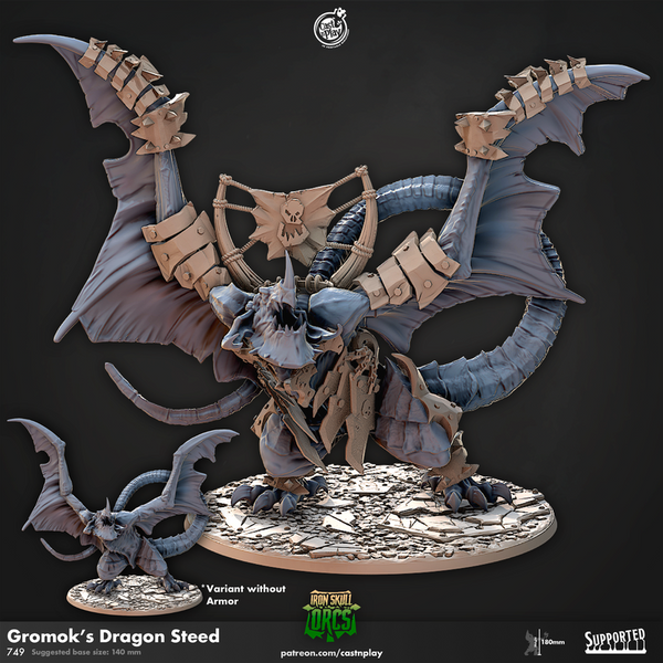 Gromoks Dragon Steed 3D-printed model