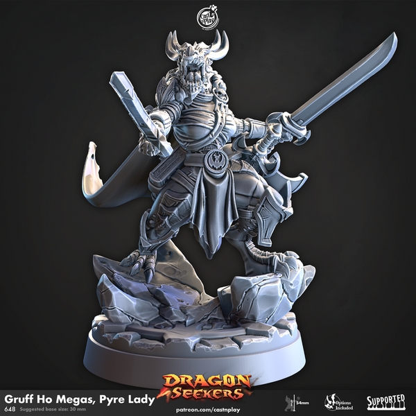 Gruff Ho Megas, Pyre Lady 3D-printed model