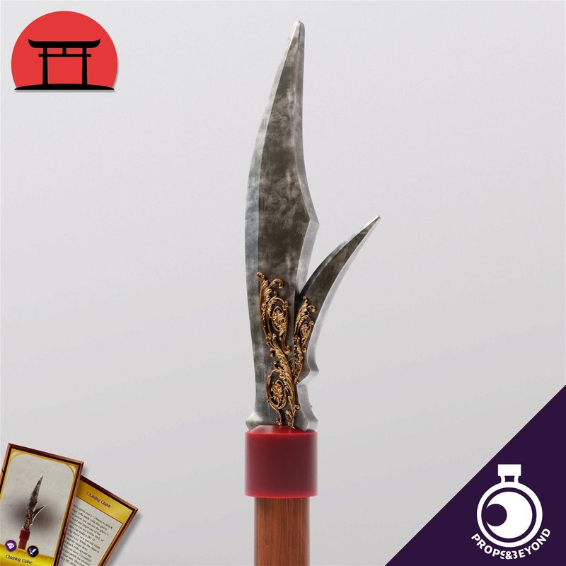 Guan Dao Glaive Topper 3D-printed model