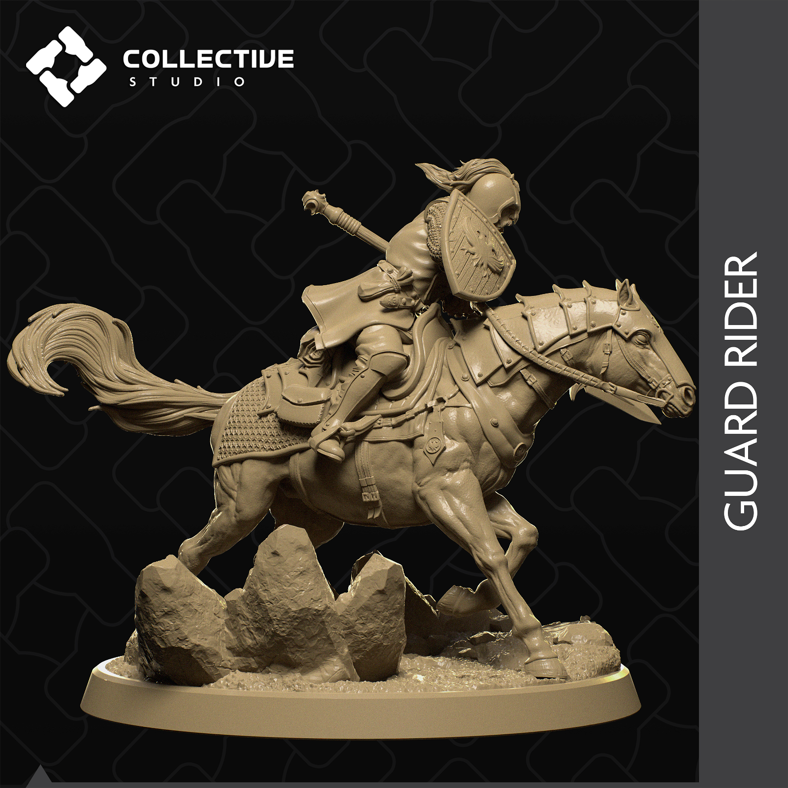 Guard Rider - The Printable Dragon