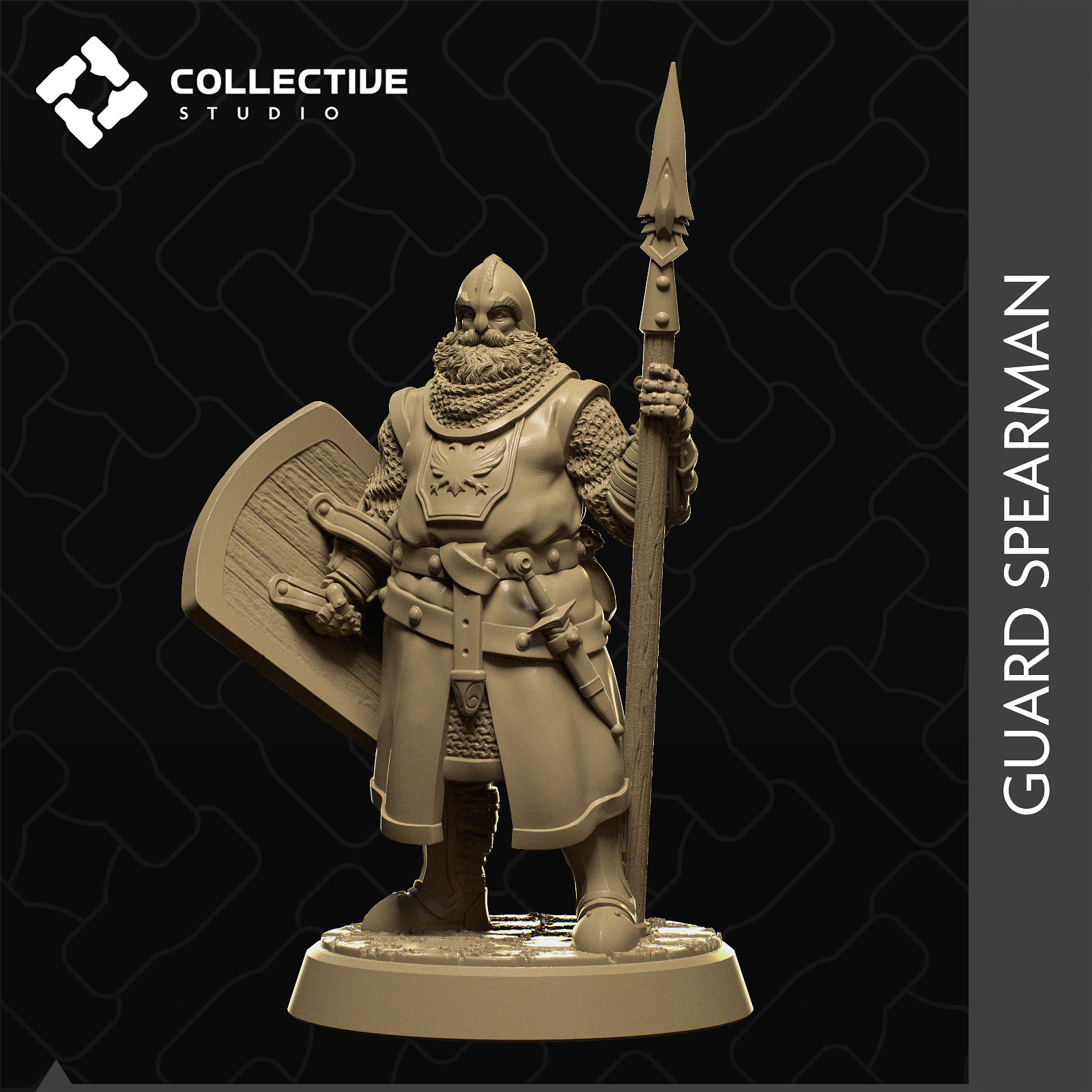 Guard Spearman - The Printable Dragon