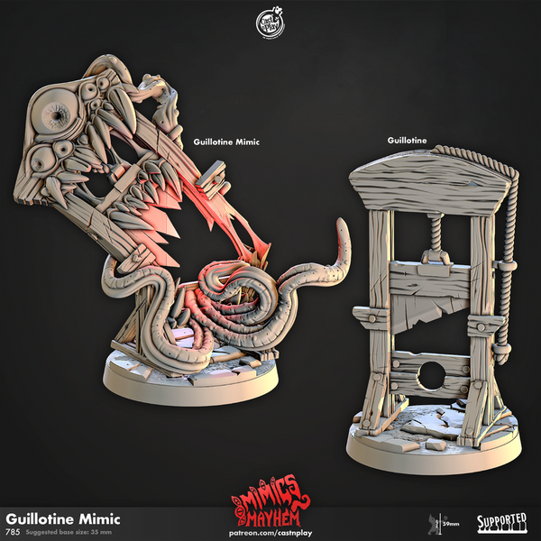 Guillotine Mimic 3D-printed model