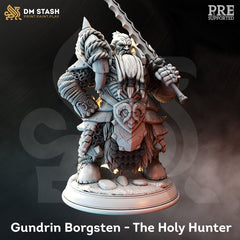 Gundrin Borgstren - The Holy Hunter 3D-printed model