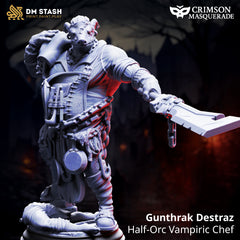 Gunthrak Destraz - Half-Orc Vampiric Chef - Mask