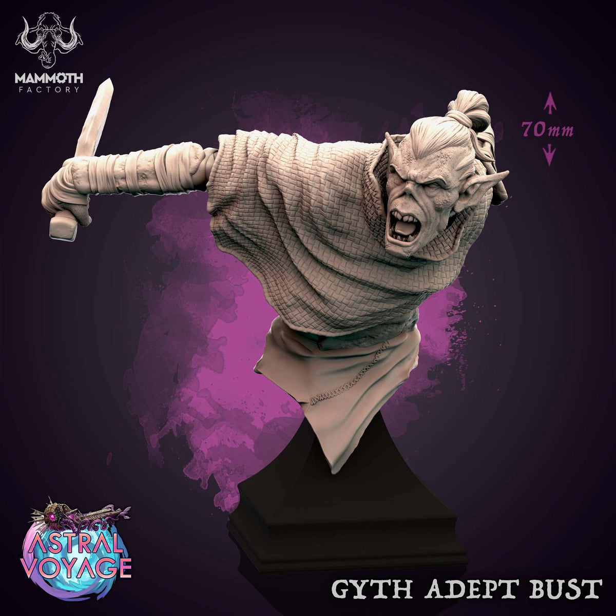 Gyth Adept Bust - The Printable Dragon