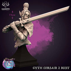 Gyth Corsair Bust 3D-printed model