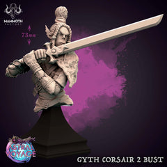 Gyth Corsair Bust - The Printable Dragon