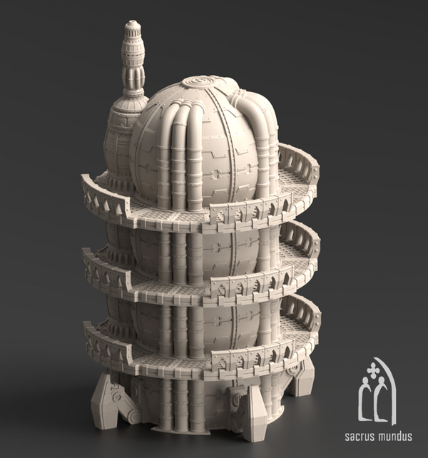 Hades Vessel Tower 3D-printed model