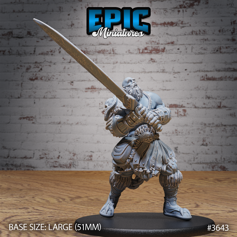 Half-Giant Barbarian 3D-printed model