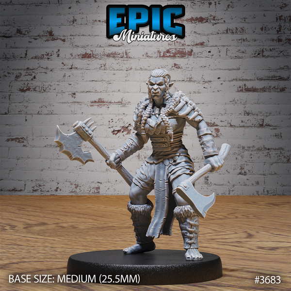 Half-Orc Marauder 3D-printed model