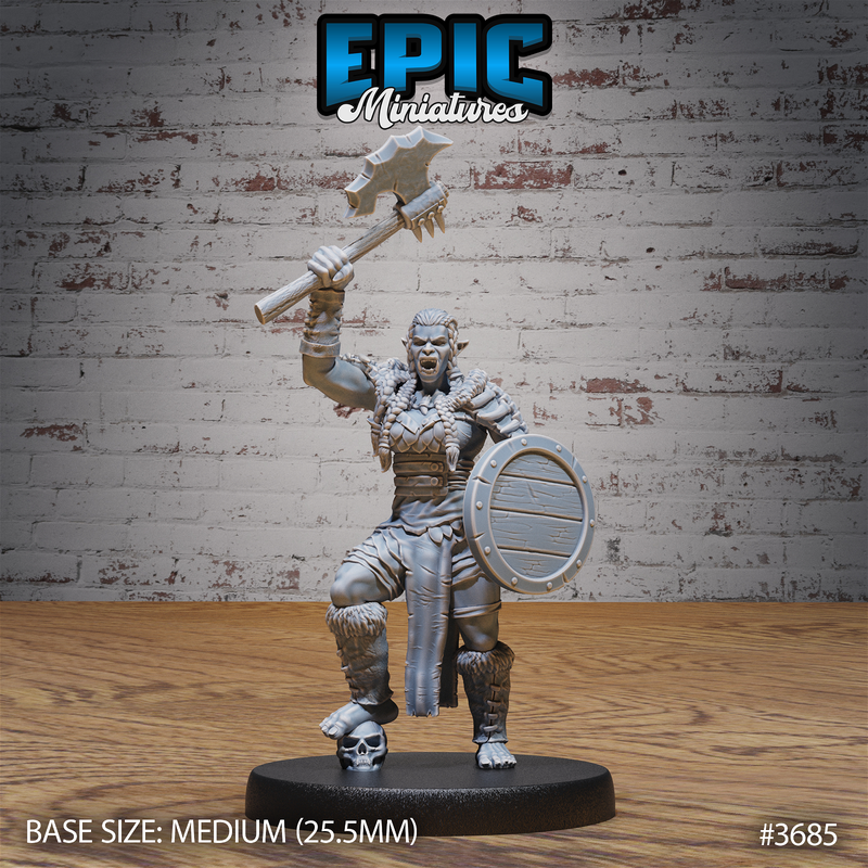 Half-Orc Marauder 3D-printed model
