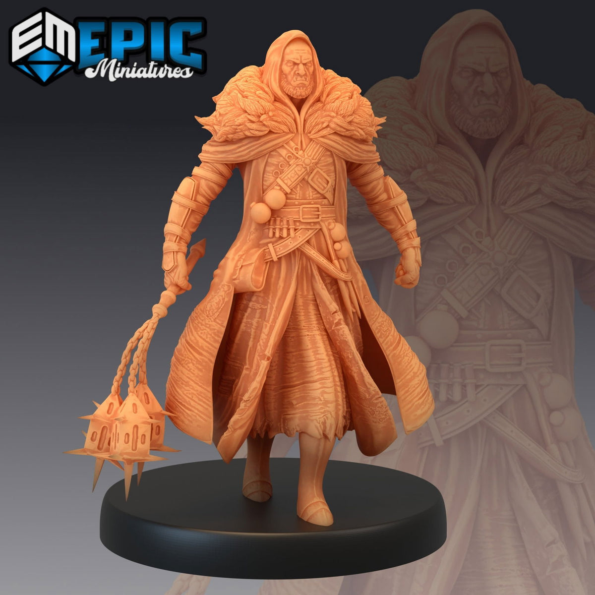 Half-Orc Witch Hunter Mace - The Printable Dragon