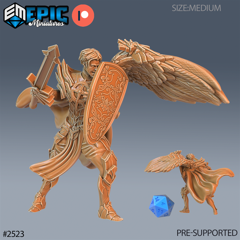 Half Angel Paladin 3D-printed model