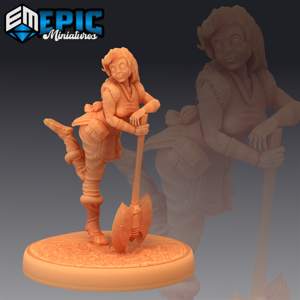 Half Dwarf Adventurer 3D-printed model