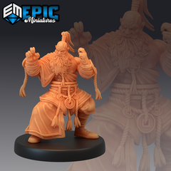 Half Dwarf Monk 3D-printed model