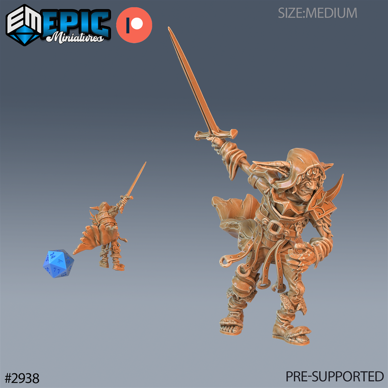 Half Goblin Bandit 3D-printed model