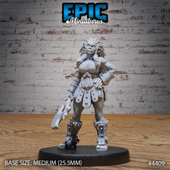 Half Orc FIghter Female 3D-printed model