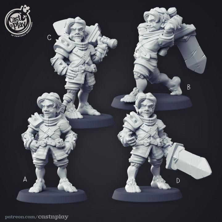 Halfing Fighter - The Printable Dragon
