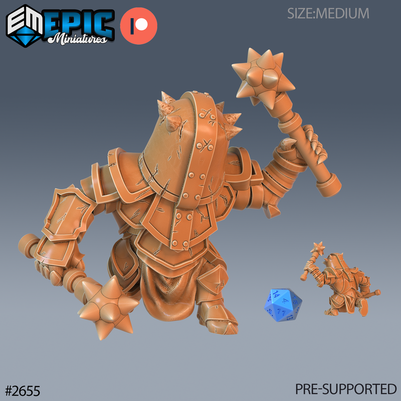 Halfing Juggernaut 3D-printed model