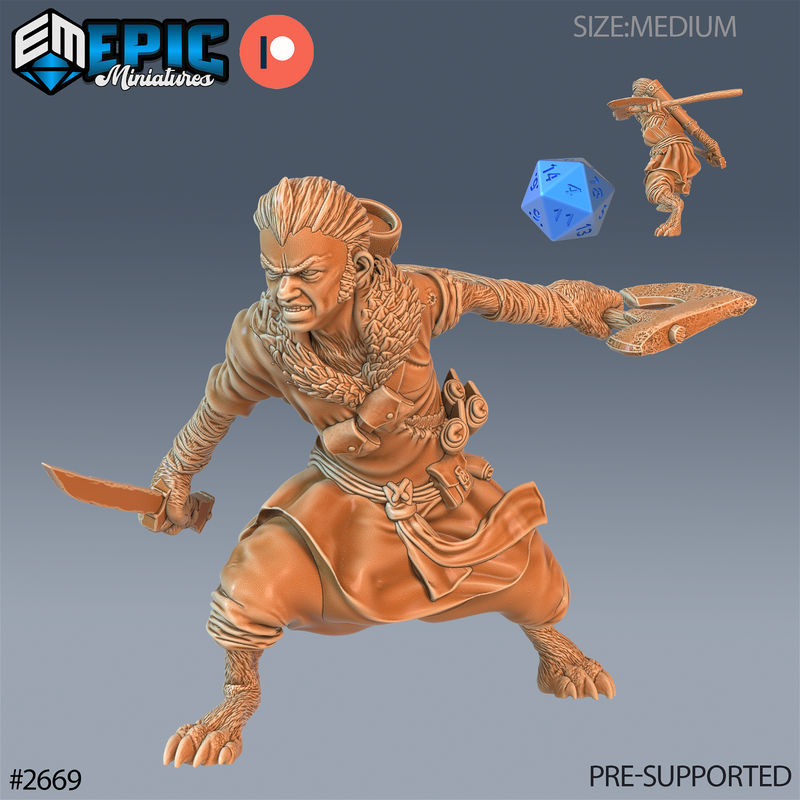 Halfing Skin Changer 3D-printed model