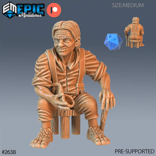 Halfing Villager 3D-printed model