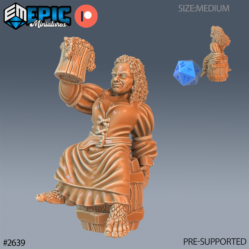 Halfing Villager 3D-printed model