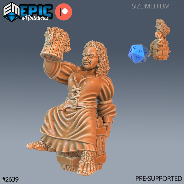 Halfing Villager 3D-printed model