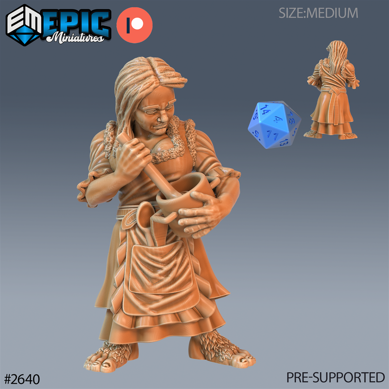 Halfing Villager 3D-printed model