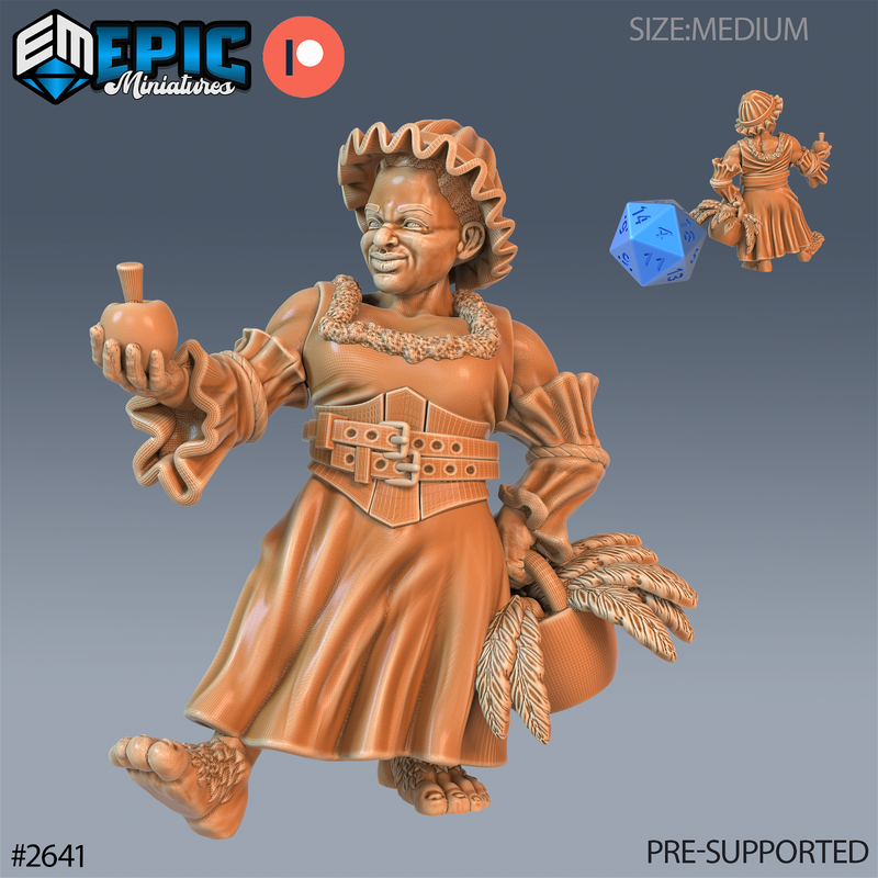 Halfing Villager 3D-printed model