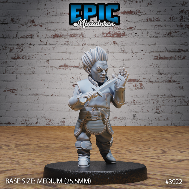 Halfling Rogue 3D-printed model