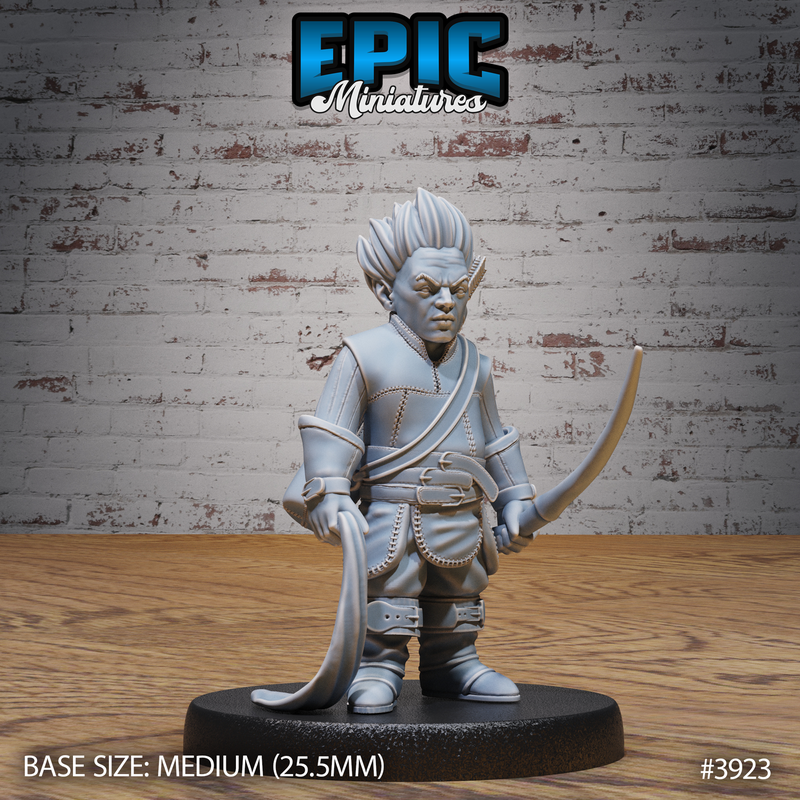 Halfling Rogue 3D-printed model