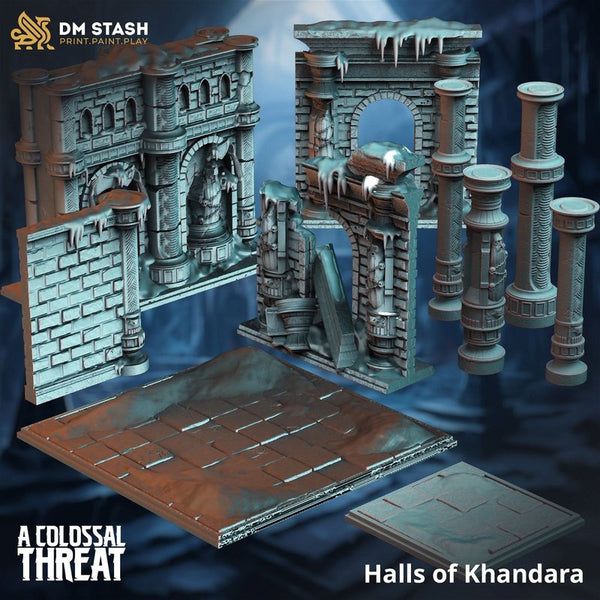 Halls of Khandara 3D-printed model