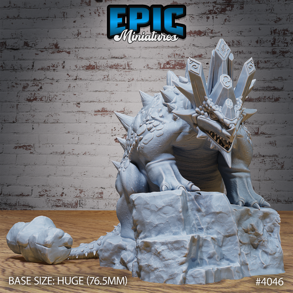 Hammertail Dinosaur 3D-printed model