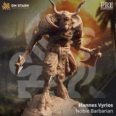 Hannes Vyrios Noble Barbarian 3D-printed model
