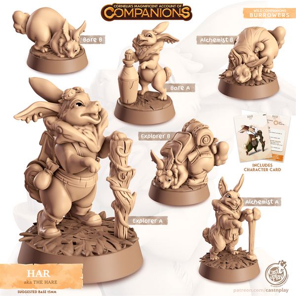 Har The Hare 3D-printed model