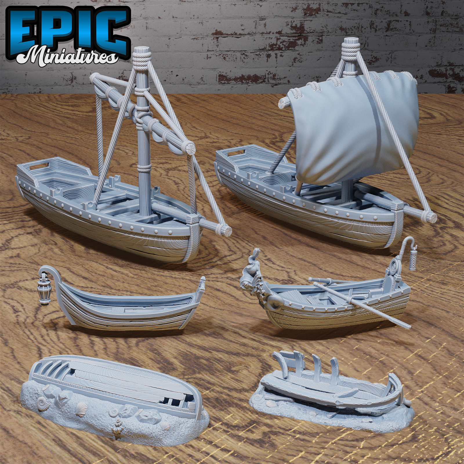 Harbor Boats - The Printable Dragon