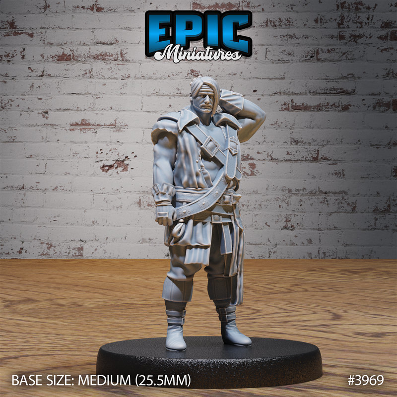 Harbour Worker 3D-printed model