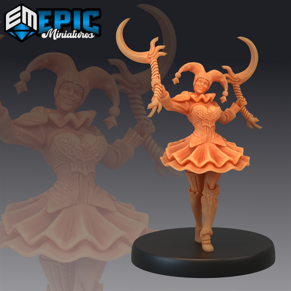 Harlequin 3D-printed model