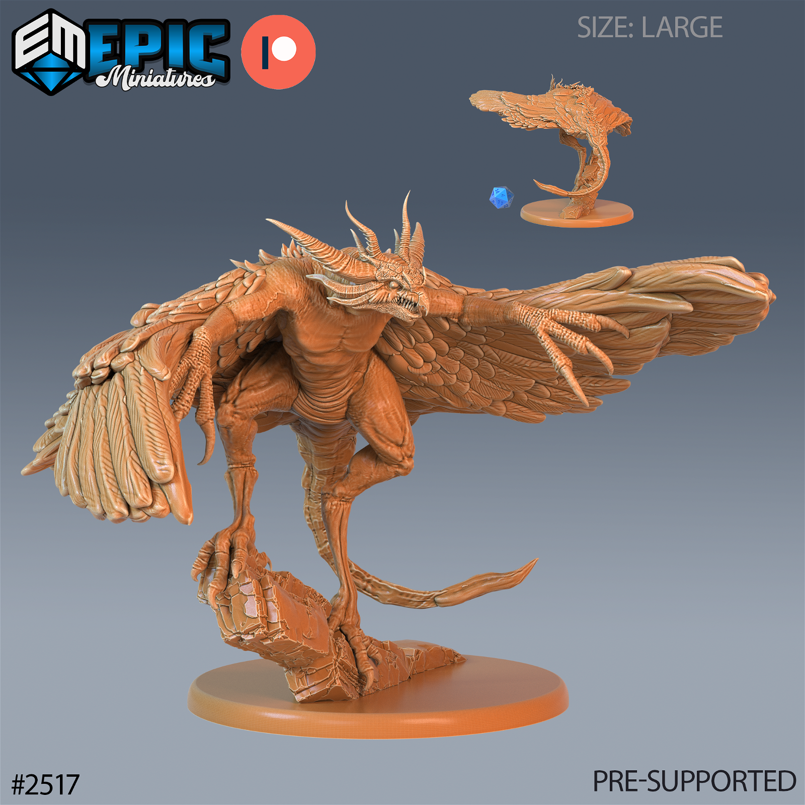 Harpy Beast - The Printable Dragon