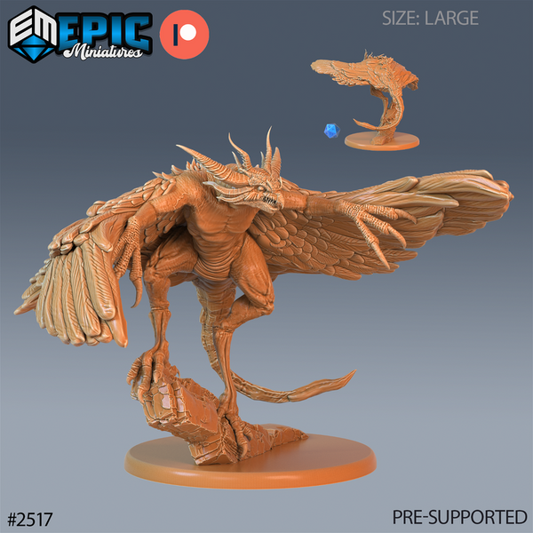 Harpy Beast 3D-printed model