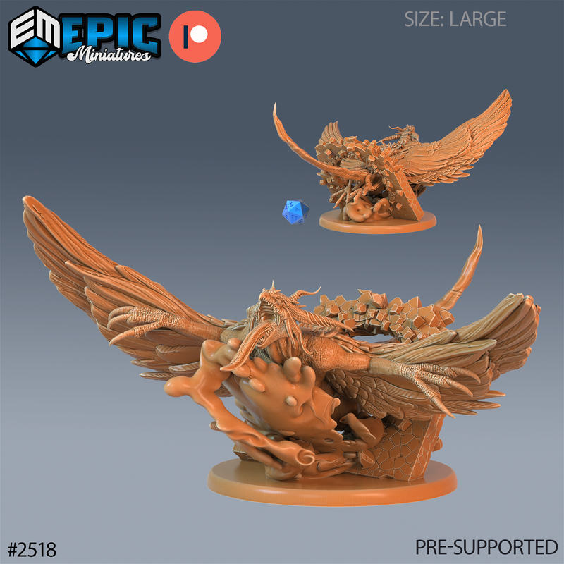 Harpy Beast 3D-printed model