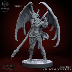 Hellborn Sorceress - The Printable Dragon