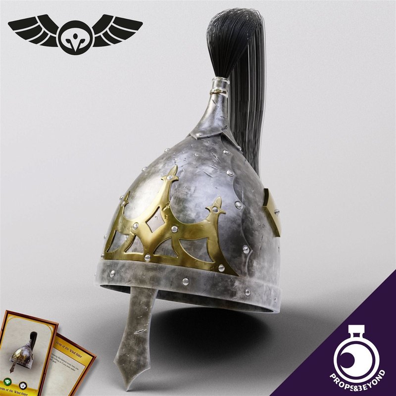 Helm of the Wind Rider 3D-printed model