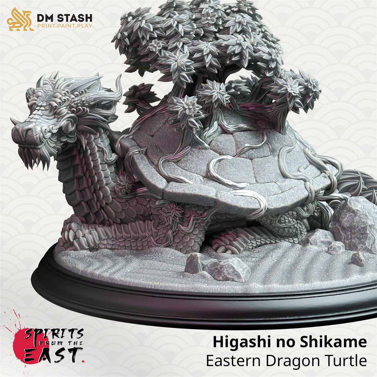 Higashi no Shikame - Eastern Dragon Turtle - The Printable Dragon