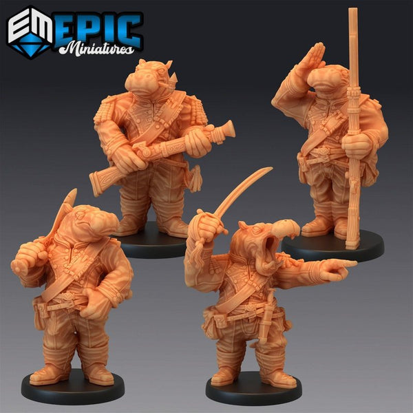 Hippo Soldier 3D-printed model