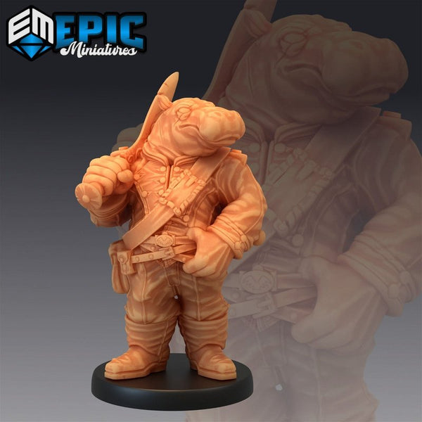 Hippo Soldier 3D-printed model